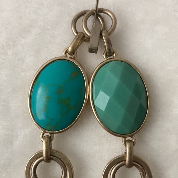 Liz Claiborne Teal and Gold Bracelet - Picture 4 of 6
